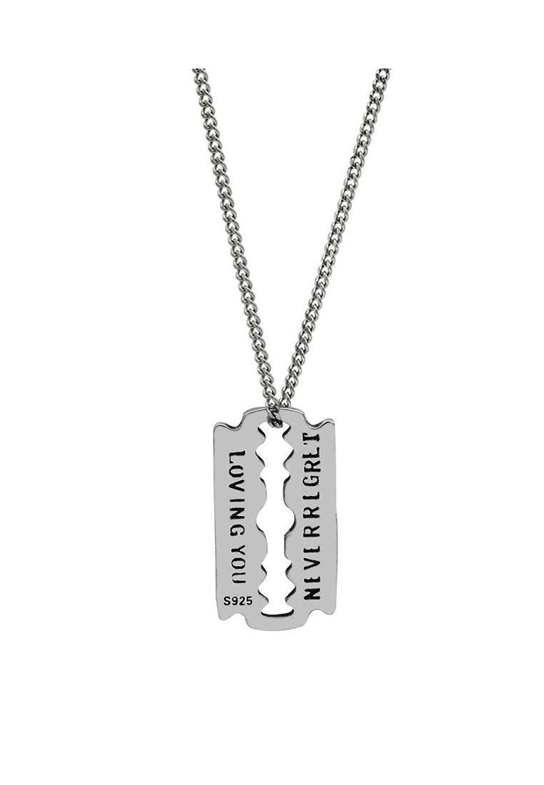 LDR1214 Collana lama retrò in argento S925_voghion.com