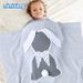 Mother&Kids Coperta per orecchie di coniglio Coperta tridimensionale per conigli, coperta in maglia per bambini_voghion.com