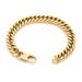 Titanium Steel Double Weave Four-Sided Polished Cuban Bracelet Hip-Hop Personality Fashion Simple Men's Jewelry_voghion.com