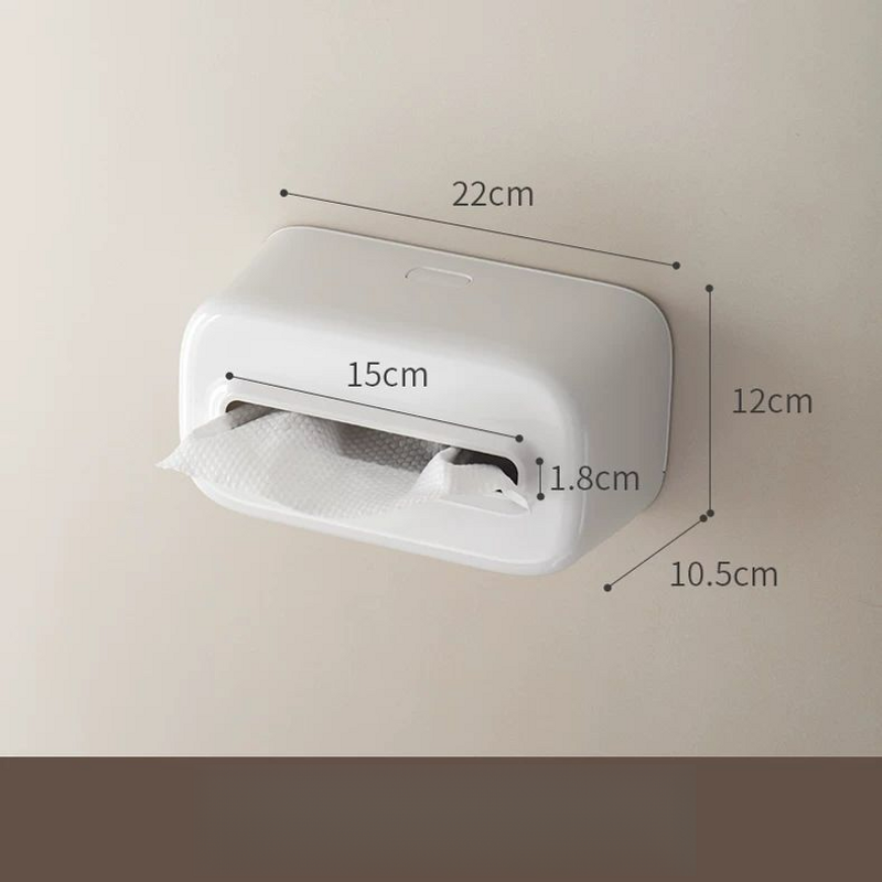 Lazy Corner Face Towel Storage Wall-Mounted Tissue Box Holder Bathroom Kitchen Inverted Roll Paper Rack_voghion.com