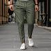 Spring And Autumn American Style Solid Color Casual Simple Plus Size Men's Business Slim Fit Tapered Pants_voghion.com