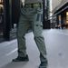 Pantalon cargo tactique pour homme – Pantalon de travail militaire léger à séchage rapide avec plusieurs poches et coupe droite._voghion.com