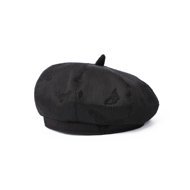 Vendita calda berretto da pittore da donna, primavera estate, cappelli da donna, berretto da donna, nero, vintage, casual, gorro, chapeau_voghion.com