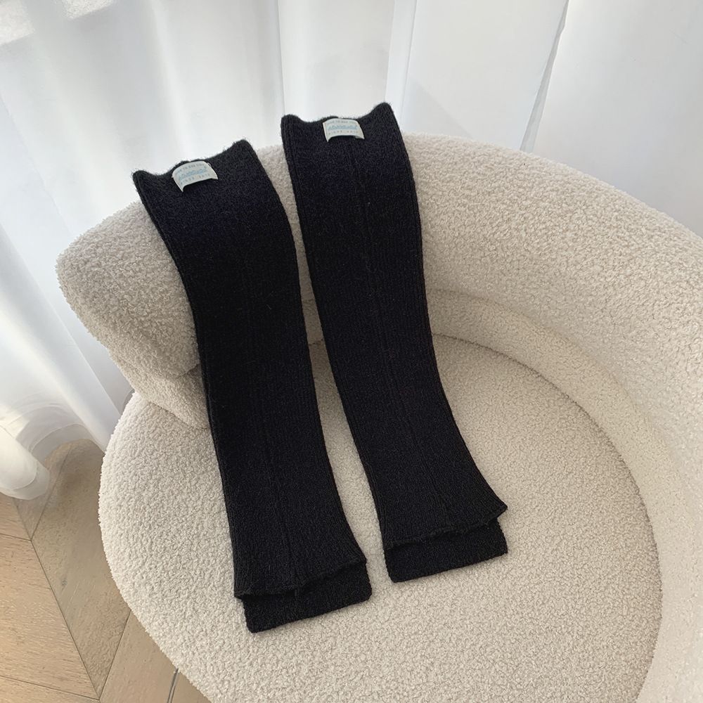 High-Quality Autumn Winter Over-the-Knee Long Tube Thickened Woolen Leg Warmers Slouch Knitted Layered Atmosphere Socks_voghion.com