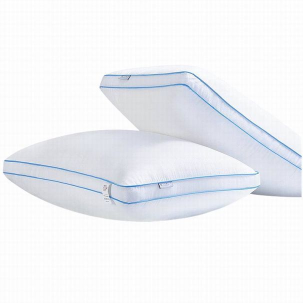 Cuscini da letto di lusso e comodi della collezione Hotel per dormire, design a rete laterale con imbottitura alternativa in piumino di prima qualità per chi dorme sulla schiena, sullo stomaco o sul fianco_voghion.com