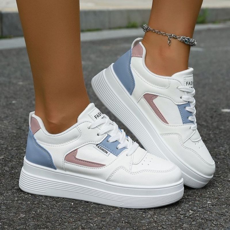 Little White für Damen 2025 Frühling und Herbst Neue große Damen vielseitige Studentin flache lässige Boardsportschuhe_voghion.com