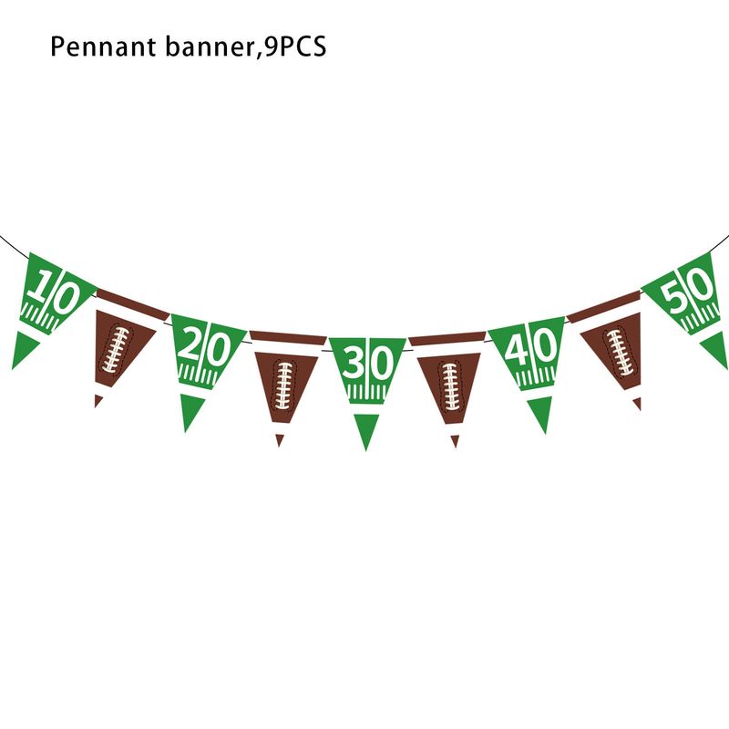 Casă și grădină Decor pentru petreceri de fotbal Bandeau pentru petrecere cu bile Super Bowl Banner pentru agățat în spirală_voghion.com