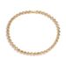Set di collana e bracciale minimalisti con zirconi a forma di cerchio da donna - Elegante set di gioielli boho placcati in oro e oro bianco per l'uso quotidiano con perline rotonde_voghion.com