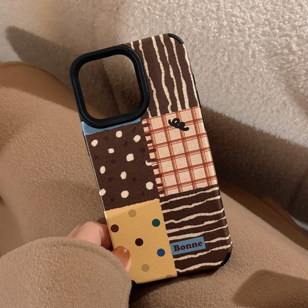 Unbeatable Quality Retro Ins Polka Dot Ing Iphone16 Mobile Phone Shell For IPhone 15pro Max Leather 14 Lanyard 13 Soft_voghion.com