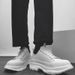 White Platform High-Top Canvas Martin Boots Board Shoes_voghion.com