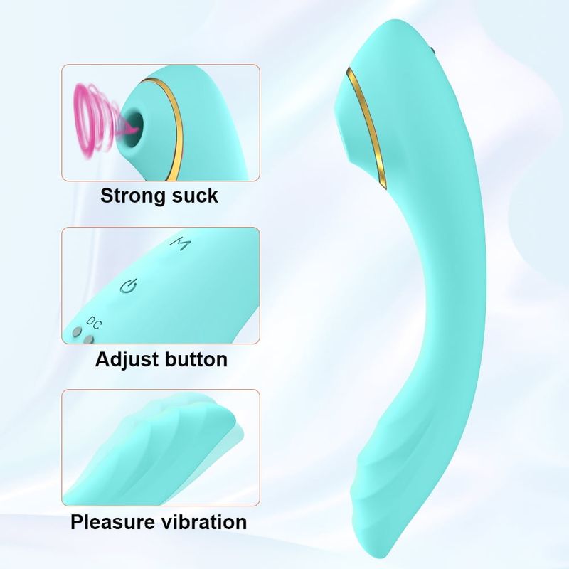 Rechargeable Waterproof Adult Sex Toys For Women And Couples,2 In 1 G-Spot Stimulator,10 Vibration Modes Clitoral Sucking Vibrators_voghion.com