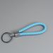 Braided Leather Cord Key Chain Zinc Alloy Button-end Key Ring Ring Car Key Hanging Accessory_voghion.com
