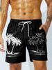 Men's Clothing Men's Summer Beach Pants Seaside Vacation Cross Border Hot Sale New Loose Large Size Shorts Coconut Tree Print_voghion.com