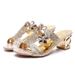 42 Size Sandals Women In Summer, New Style Thick And Exposed Toes. Women's Shoes With Hollowed Out Rhinestones For_voghion.com