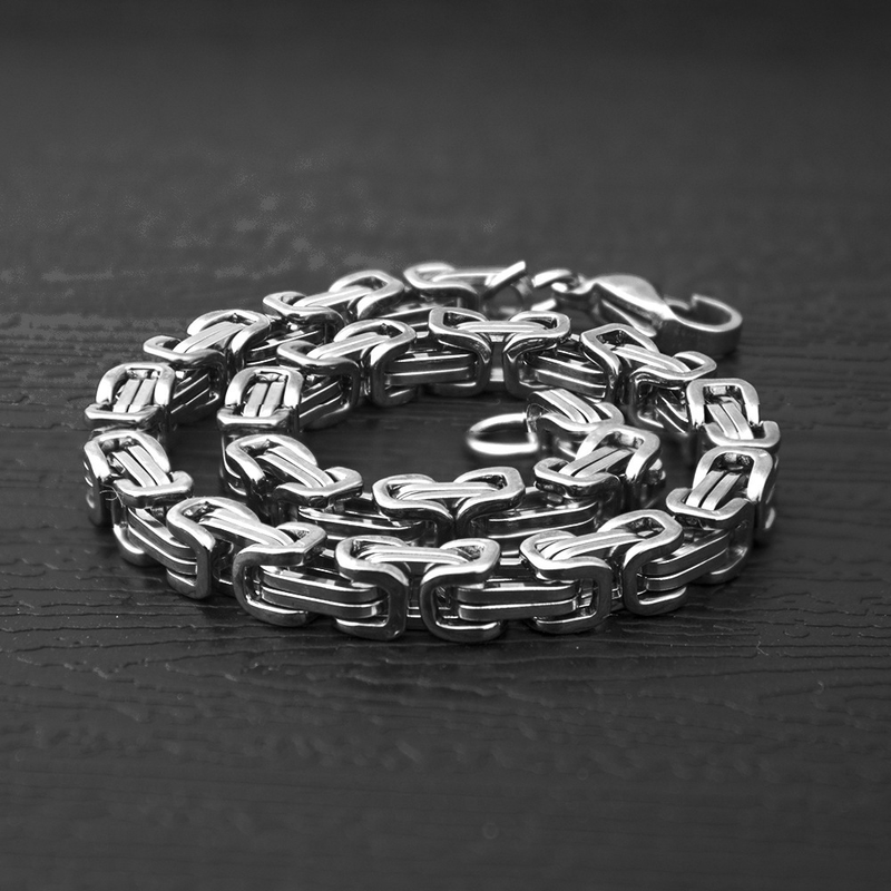 Halsketten Titanstahl-Kaiserkette Herren-Zhanting-Edelstahl-Halskette Dominierende Herren-Kielkette Kreiskette_voghion.com
