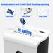 Woolsche Paper Shredder, P-4 Security Level,12-Sheet Cross Cut With 4.76-Gallon Pull Out Bin, Shred Paper And Credit Card/CD For Office Use_voghion.com