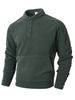 Men's Slim-Fit Stand Collar Sweatshirt – European Minimalist Long Sleeve Top (Camel/Black/Grey, Sizes S-XXXL)_voghion.com