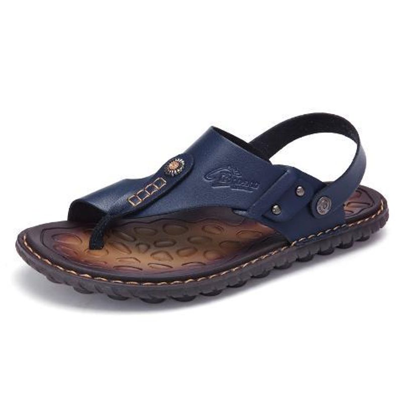 Summer Casual Strandschong, rutschfest koreanesch Versioun, trendy Liedersandalen, Flip-Flops, Sandalen fir Männer mat duebelem Gebrauch,_voghion.com