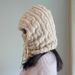 Hat Scarf Combo, Men's Cold-Proof Warm Plush Neck Warmer, Winter Ear Muffs, Face Slimming Big Head Circumference_voghion.com