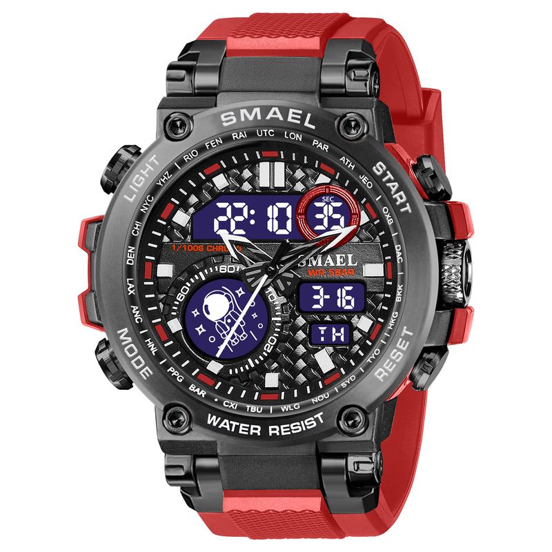SMAEL alloy electronic outdoor watch Men's large dial multifunctional waterproof dual display electronic watch_voghion.com