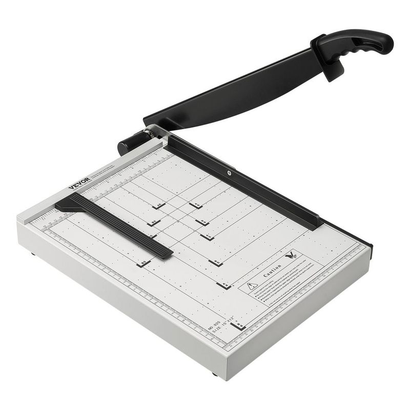 Paper Cutter, Guillotine Trimmer, 15' Cut Length, 16 Sheets Capacity, Heavy Duty Guillotine Paper Cutter With Guard Rail/Blade Lock For Cardstock/C_voghion.com