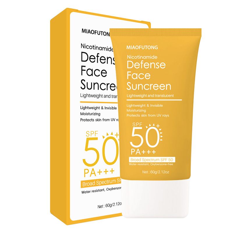 Sunscreen Facial Sunscreen Niacinamide Facial Sunscreen Refreshing Non Greasy Brightening Sunscreen_voghion.com