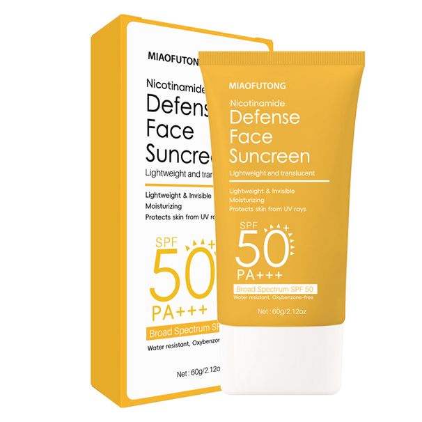 Sunscreen Facial Sunscreen Niacinamide Facial Sunscreen Refreshing Non Greasy Brightening Sunscreen_voghion.com