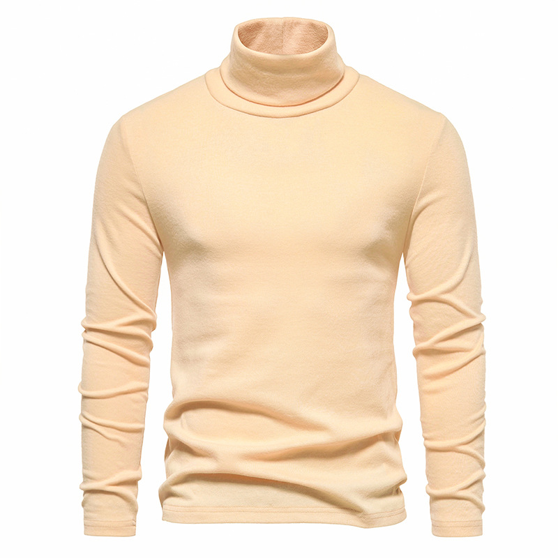 Herbst und Winter neue Herren Basic Stehkragen Wollpullover Basispullover_voghion.com