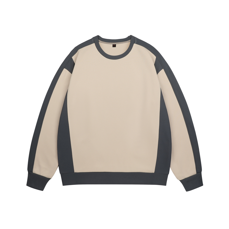 【 Yipin Source 】 YPY-6017-P30 Spring and Autumn Color Contrast Fashion Simplicity Round Neck Sweater Men's Loose_voghion.com