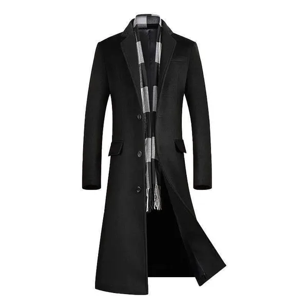Trenchcoat für Wollanteil 51% Eine Jacke unterhalb des Knies Herrenmantel Windbreaker Mäntel Langer Mantel Männer T221102_voghion.com