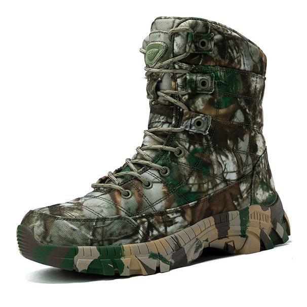 Tactical Boots, Outdoor Hiking, Wear-resistant Training Shoes, High Top Combat Boots For Men_voghion.com