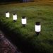 Solar Powered LED Garden Light – Waterproof Outdoor Landscape Lighting For Yard, Pathway & Patio – Energy Efficient Cylinder Design_voghion.com