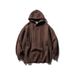 Nanxia Disguise Autumn New Solid Color Drawstring Hooded Sweater Lazy Casual Loose Sweatshirt For Men_voghion.com