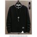 Herren-Pullover, dick, Rundhalsausschnitt, Herren-Langarmshirt mit Kapuze, Herbstmode, Modemarke_voghion.com