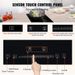 11.6 Inch Lock Stove Glass Top 240V And Sensor X Cooktop Touch 20 With Electric Built Radiant In Child Timer Control Burners 2_voghion.com
