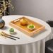 Bambus-Holz-Tablett im japanischen Stil für Nachmittagstee, Snacks, Wasserbecher, Aufbewahrung für Brot, Obst, Massivholz_voghion.com