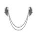 Broche à clip en chaîne avec ailes incrustées de diamants_voghion.com