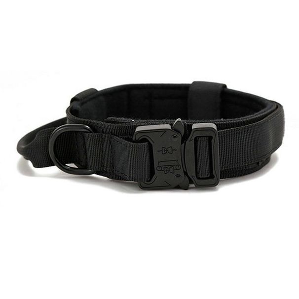Military Tactical Dog With Control Handle, Adjustable Nylon Collar For Medium And Large Dogs, German Shepherd, Walking By PawParty Store_voghion.com