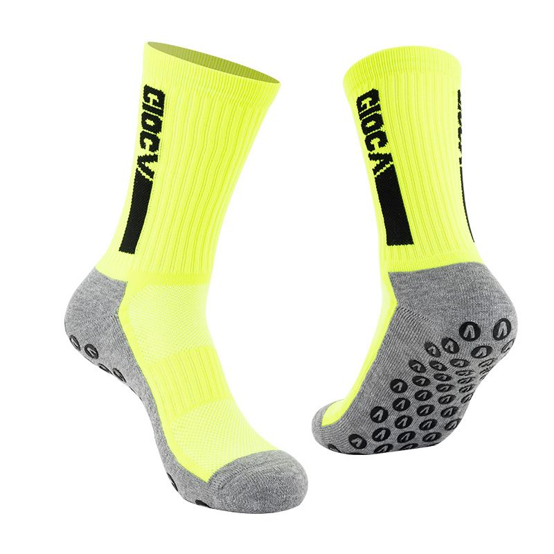 Men's Socks Football Socks Adult Men And Women Glue Non Slip Sports Socks Thick Towel Bottom Stockings Training Floor Socks_voghion.com