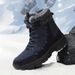 Winter men's snow boots platform daily household plus fleece high top boots men plus size casual shoes men_voghion.com