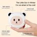 USB Rechargeable Hand Warmer - Dual/Single-Sided Heating, 3.7V Portable Pocket Warmer With 1000mAh Battery, 1-3 Hours Warmth_voghion.com
