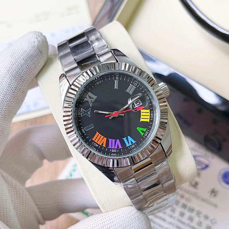 Laojia Tooth Ring Diary Solid Steel Band Quartz Watch Xd 109130_voghion.com
