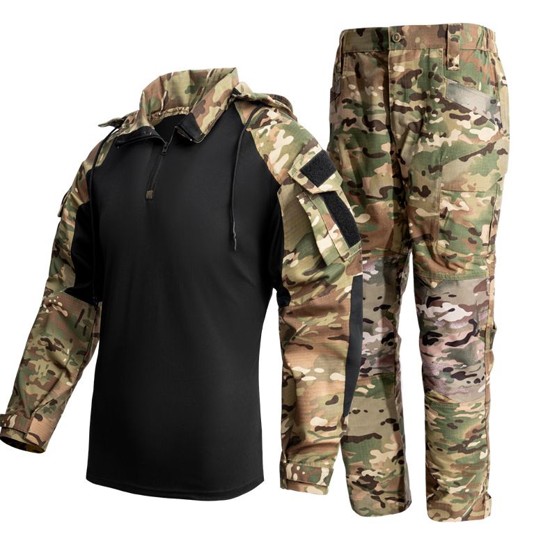 Tactische Frog-pakset voor heren - Outdoor Camo Combat Uniform G3 Instructor Special Ops Training Gear - Waterdichte en winddichte militaire kleding_voghion.com