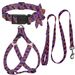 Halloween Puppy Harness, Leash, Collar Polyester Printed Set Pet Supplies_voghion.com