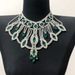 Fashion women's exquisite shiny AB color big gem necklace luxury exaggerated rhinestone big necklace_voghion.com