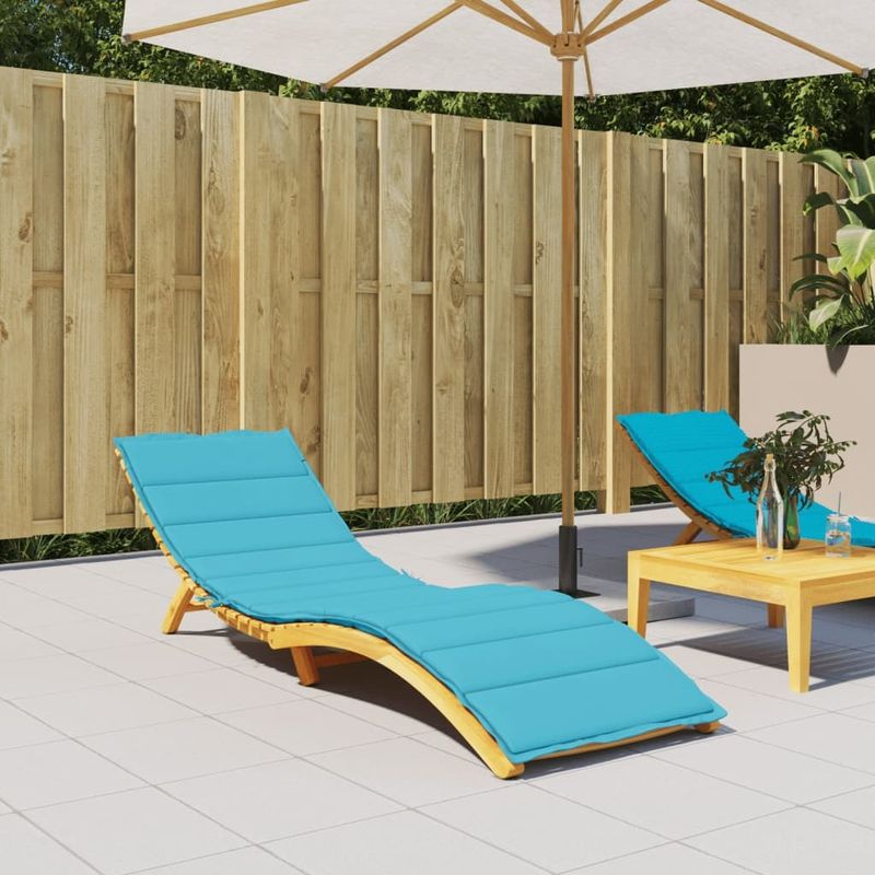 Sun Lounger Cushion Turquoise Oxford Fabric_voghion.com