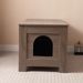 Cat Litter Box Enclosure, Litter Box Furniture Hidden With Barn Door, Wooden Cat Washroom Furniture, Cat House, End Table, Fit Most Of Litter Box, G_voghion.com