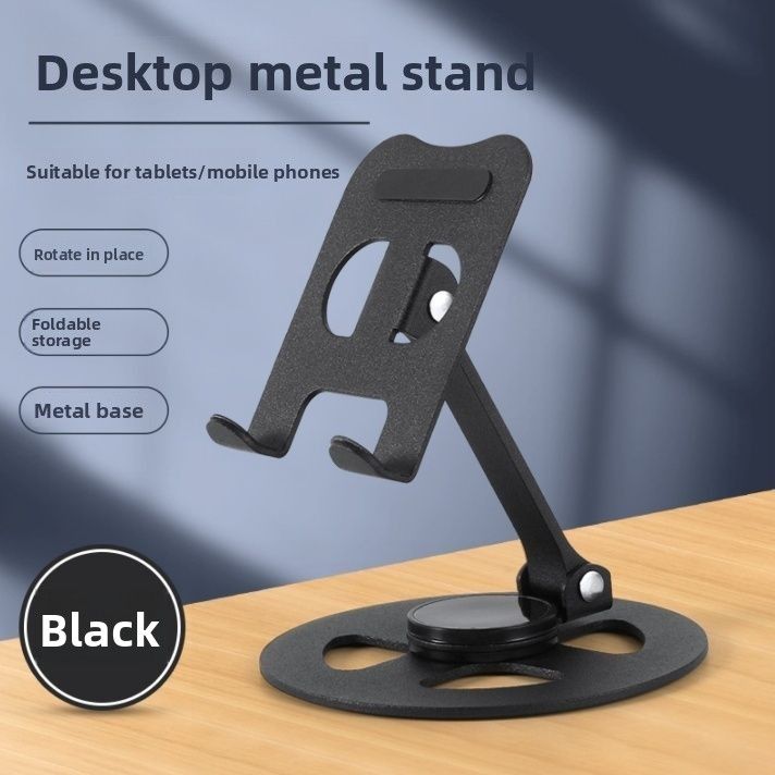 All-Metal Foldable Multi-Function Stand 360 Mechanical Rotation Lazy Desktop Live Streaming Universal Tablet Adjustable_voghion.com