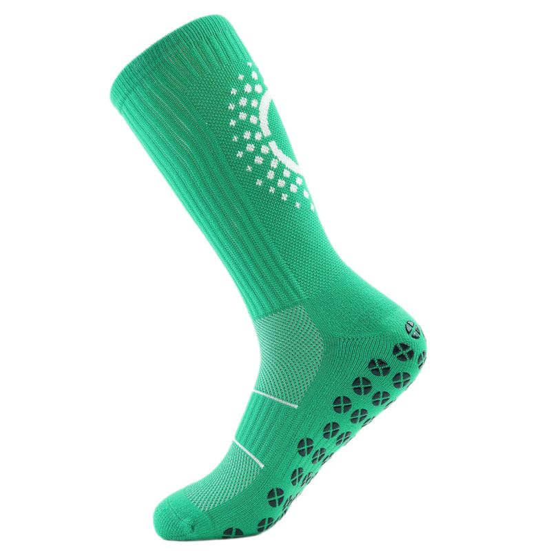 Voetbalsokken voor volwassenen, verdikt, kniekousen, scheenbeschermers, set voor mannen en vrouwen, antislip sokken met stippen._voghion.com