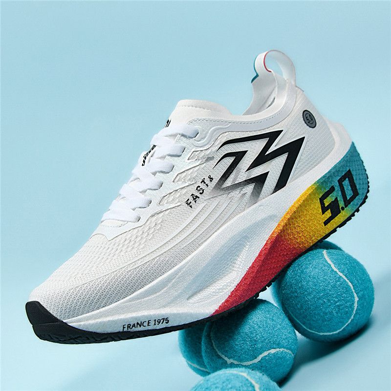 Men's Sports Shoes Cushioning Non-Slip Flat Wear Resistant Sneakers Mesh Breathable Platform Soft Running Shoes For Man_voghion.com